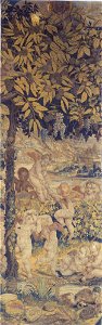 Design by Giulio Romano - Tapestry with Playing Putti - Google Art Project