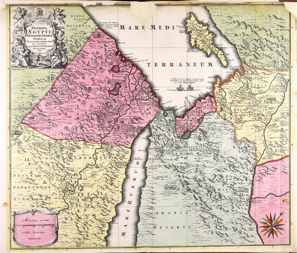 Deserta Aegypti, Thebaidis, Arabiae, Syriae etc. ubi accurate notata sunt loca... - CBT 6626834