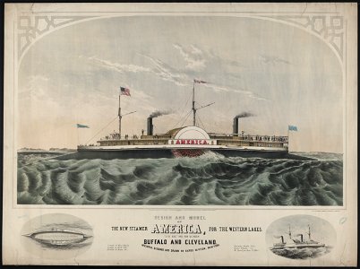 Design and model of the new steamer America, for the western lakes LCCN2005694442