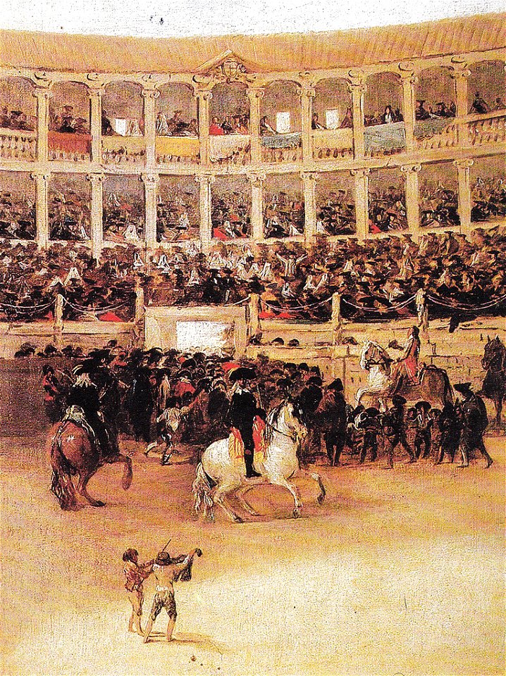 Despeje de la plaza por Francisco de Goya