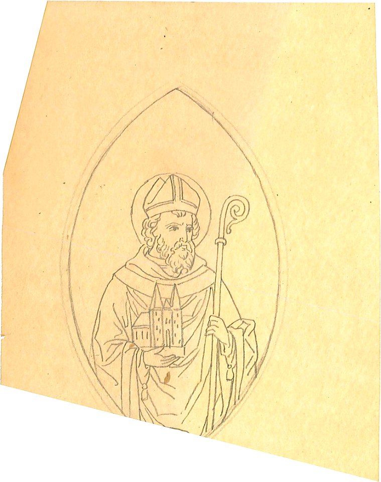 Design for a Bishop Saint by Kunstwerkplaatsen Cuypers & Co. Cuypershuis 0682v