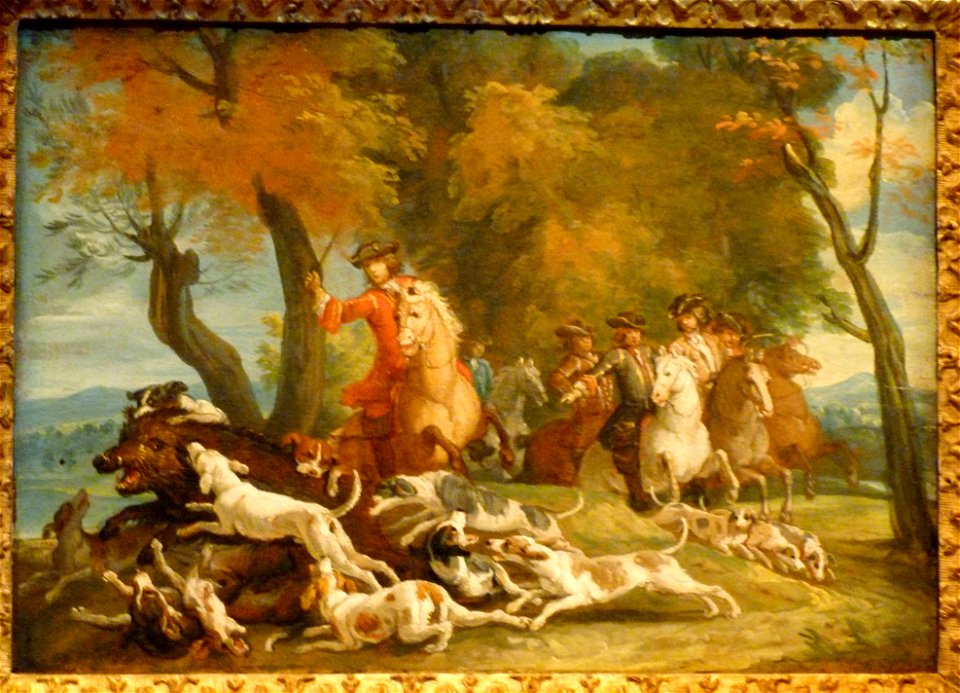 F Desportes Hallali de sanglier