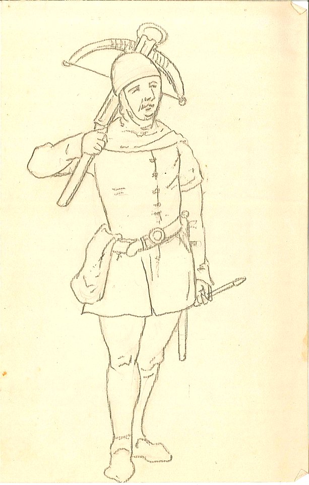 Design for a Crossbowman by Kunstwerkplaatsen Cuypers & Co. Cuypershuis 0682e