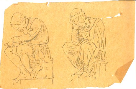 Design for a Man Writing and a Man Reading by Kunstwerkplaatsen Cuypers & Co. Cuypershuis 0682e