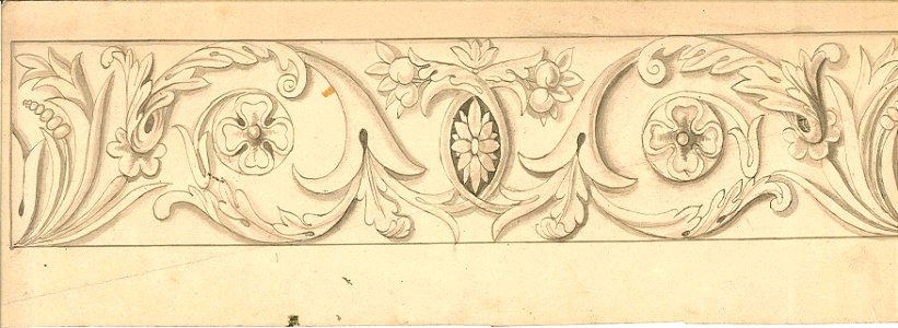 Design for a Decorative Frieze by Kunstwerkplaatsen Cuypers & Co. Cuypershuis 0682q