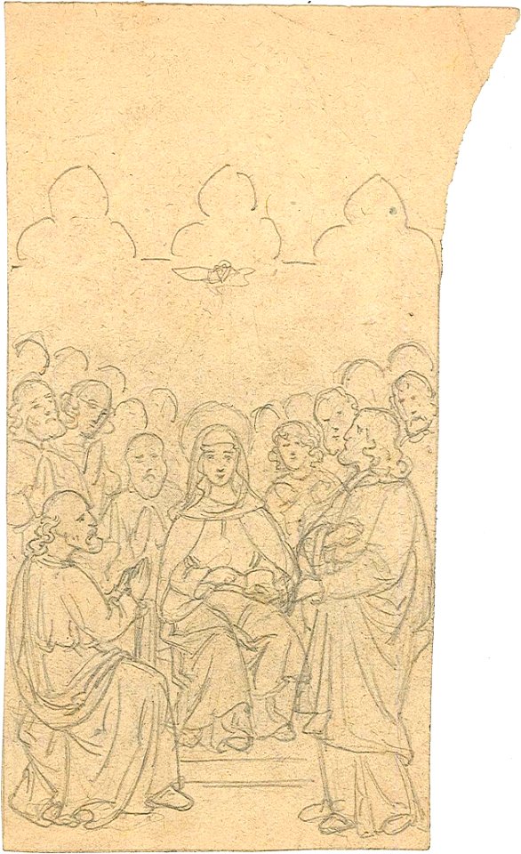 Design for a Pentecost by Kunstwerkplaatsen Cuypers & Co. Cuypershuis 0682w