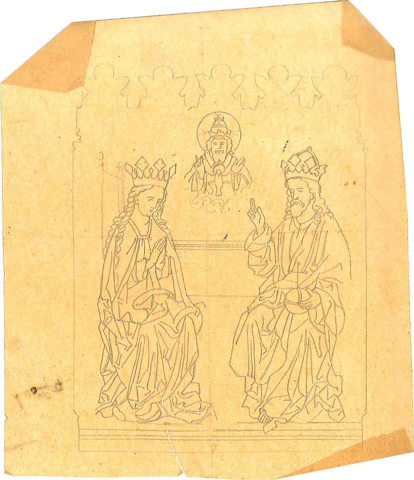 Design for a Religious Scene by Kunstwerkplaatsen Cuypers & Co. Cuypershuis 0682x