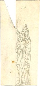 Design for a Saint Christopher by Kunstwerkplaatsen Cuypers & Co. Cuypershuis 0682x
