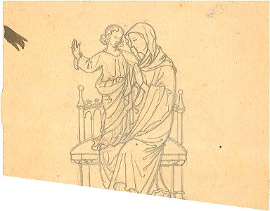 Design for a Mary and Child by Kunstwerkplaatsen Cuypers & Co. Cuypershuis 0682u