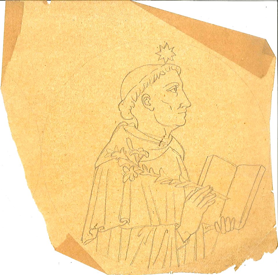 Design for a Saint Dominic by Kunstwerkplaatsen Cuypers & Co. Cuypershuis 0682d