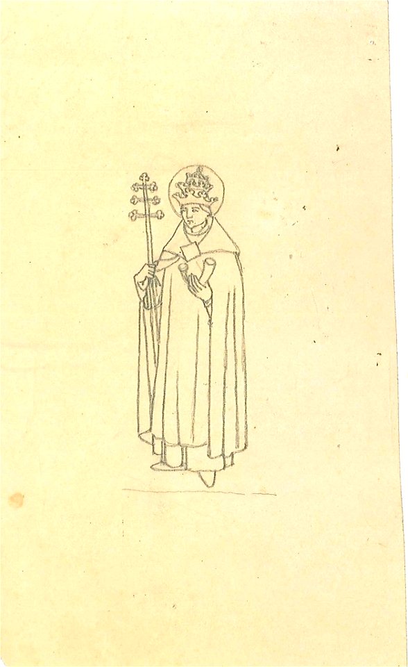 Design for a Saint Pope (3) by Kunstwerkplaatsen Cuypers & Co. Cuypershuis 0682v