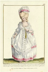 Deshabillé de taffetas blanc