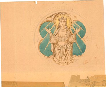 Design for a Virgin Mary as Mediatrix of All Graces by Kunstwerkplaatsen Cuypers & Co. Cuypershuis 0682u
