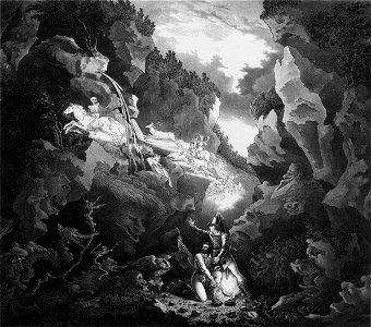 Design for Act2 (Wolf's Glen) of 'Der Freischütz' 1822 Weimar - NGO4p1115