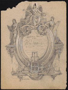 Design for allegory relating to the arts) - J. Queen LCCN2016649102