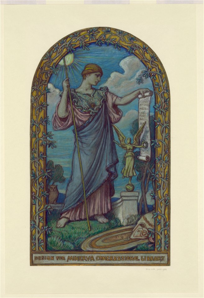 Design for Minerva Congressional Library LCCN2004662305