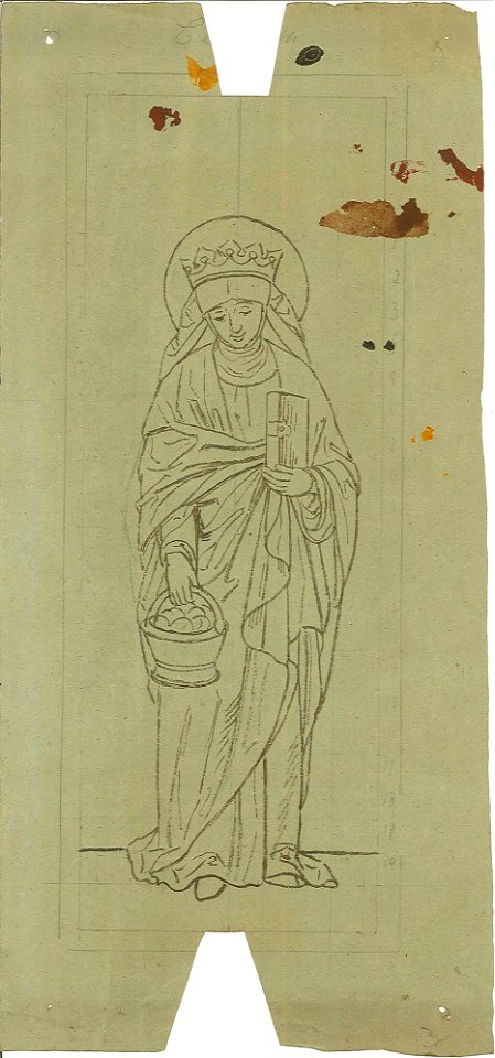 Design for possibly a Saint Elizabeth by Atelier Cuypers en Stoltzenberg Cuypershuis 0682b