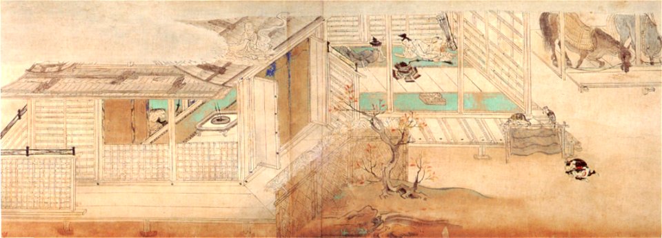 Detail of 'Kôbô Daishi gyôjô emaki' (Events in the Life of Kôbô Daishi -Kûkai-), late 13th or early 14th century