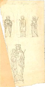 Design for Three Saints and a Mary and Child by Kunstwerkplaatsen Cuypers & Co. Cuypershuis 0682u