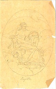 Design for a Jupiter by Kunstwerkplaatsen Cuypers & Co. Cuypershuis 0682f. Free illustration for personal and commercial use.