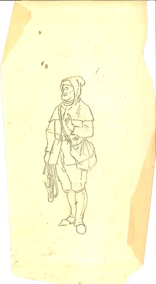 Design for a Medieval Figure by Kunstwerkplaatsen Cuypers & Co. Cuypershuis 0682e