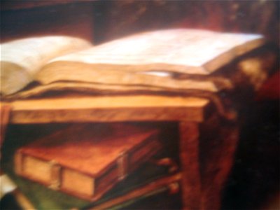 Detail of Saint Jerome in his Study