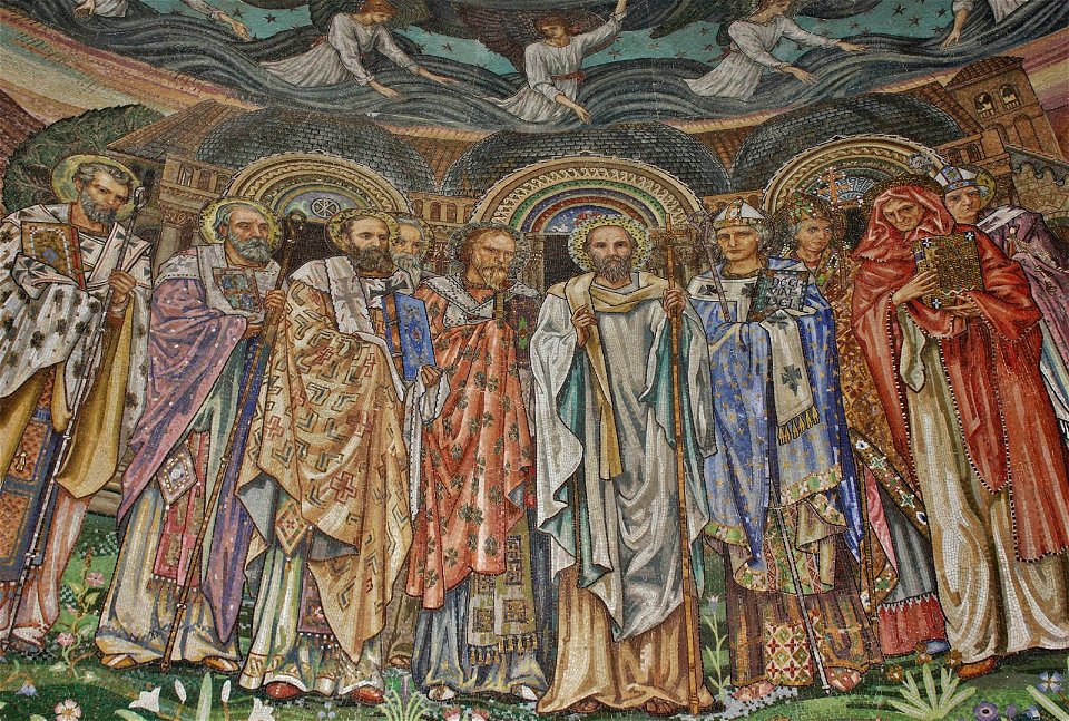 Detail of the Earthly Paradise, St Paul's