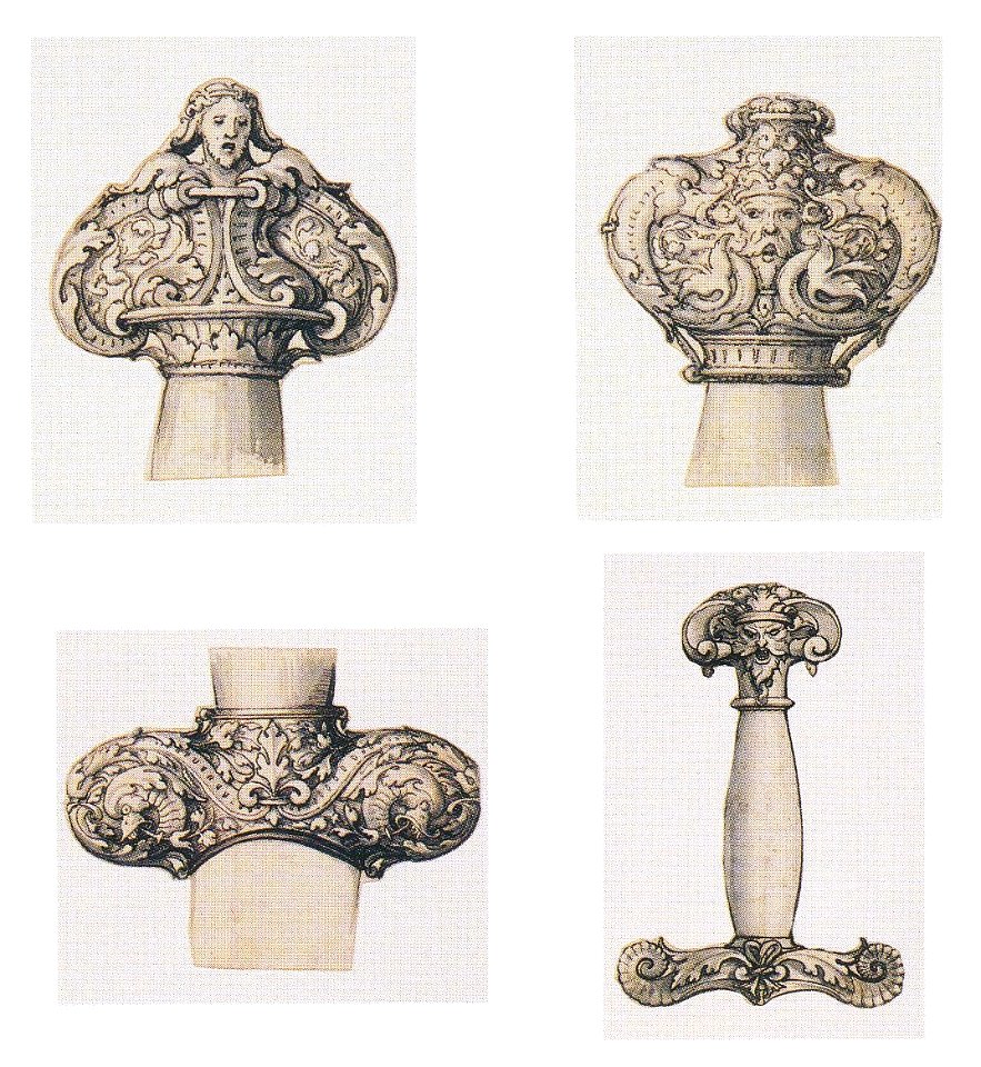 Designs for Parts of Daggers by Hans Holbein the Younger