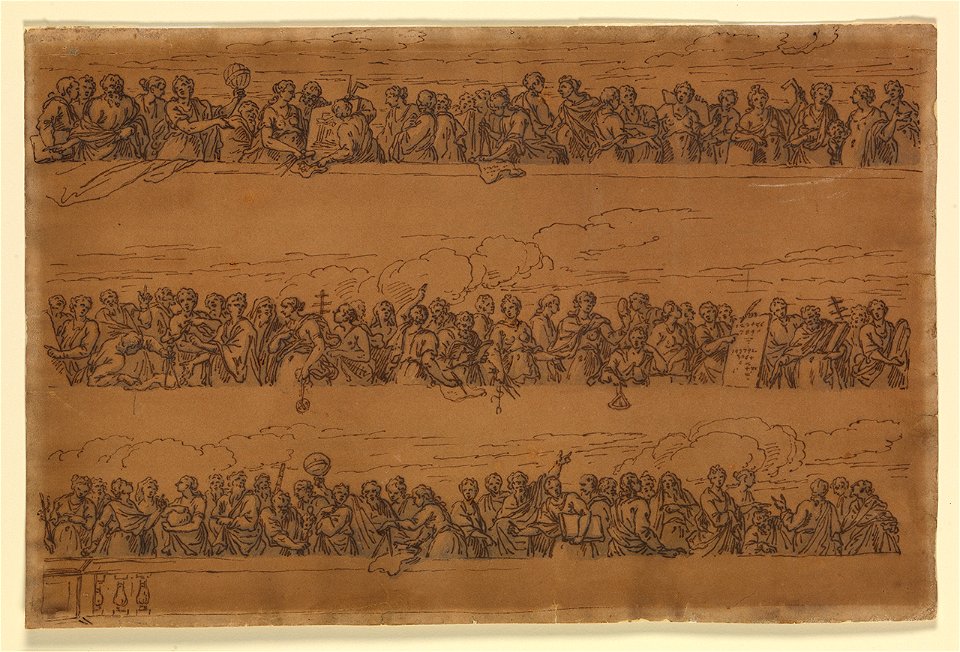 Designs for the ends of the ceiling of the Painted Hall (not carried out) RMG L9869
