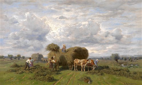 Desire Thomassin Bei der Heuernte