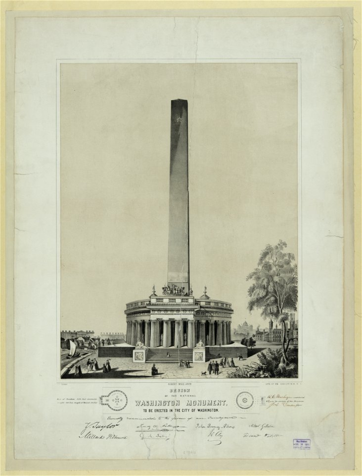 Design of the National Washington Mounment, to be erected in the City ...