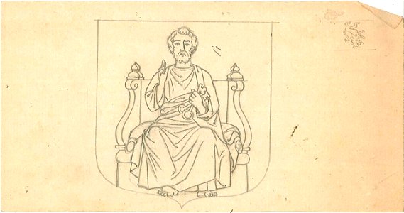 Design for a Saint Peter by Kunstwerkplaatsen Cuypers & Co. Cuypershuis 0682l