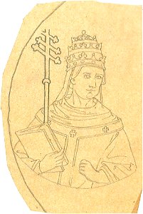 Design for a Saint Pope by Kunstwerkplaatsen Cuypers & Co. Cuypershuis 0682v