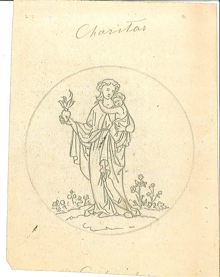 Design for an Allegory of Charity by Kunstwerkplaatsen Cuypers & Co. Cuypershuis 0682f