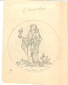 Design for an Allegory of Charity by Kunstwerkplaatsen Cuypers & Co. Cuypershuis 0682f