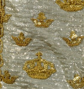 Detalj av Karl XIIIs kröningsdräkt - LSH - 94040