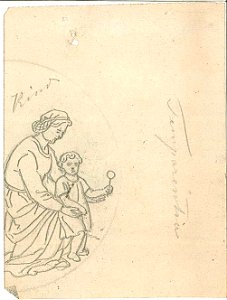 Design for an Allegory of Temperance by Kunstwerkplaatsen Cuypers & Co. Cuypershuis 0682f