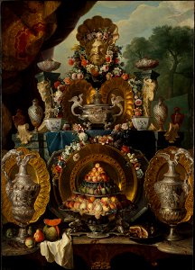 Desportes - Still Life with Silver