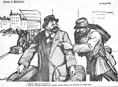Dessin d'Abel Faivre dans Le Figaro du 14 septembre 1910