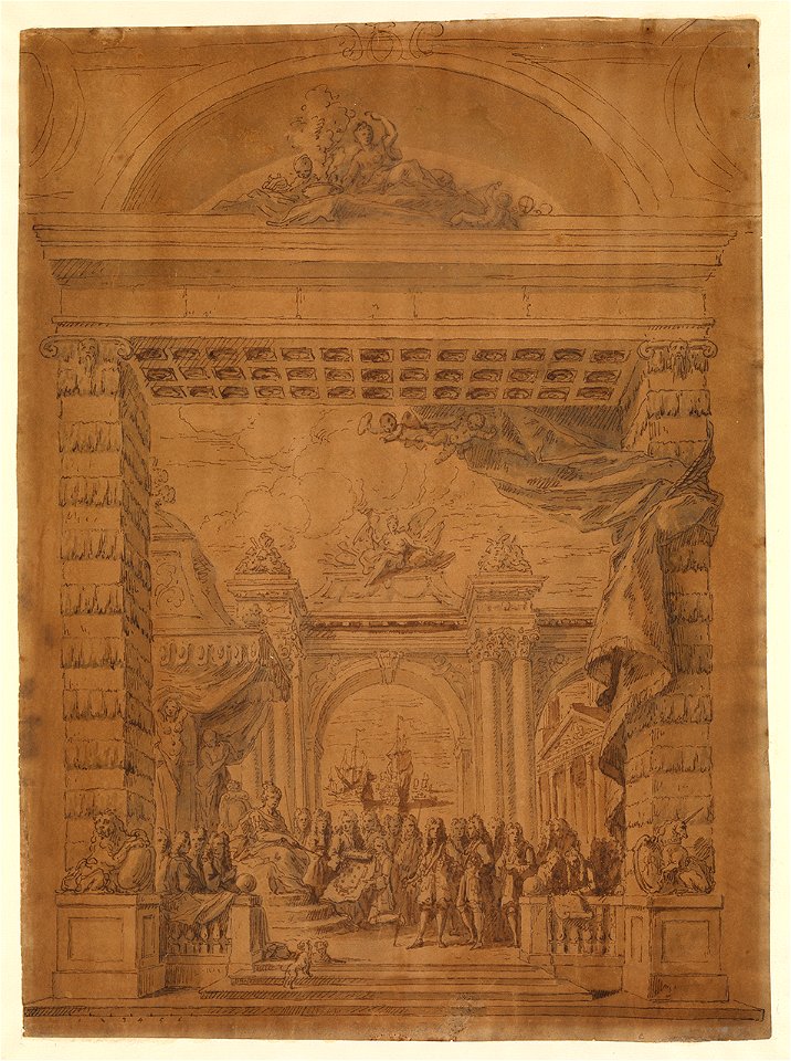 Design for the west wall (first project) RMG L9873