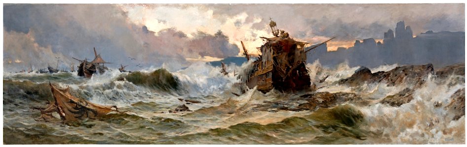 Destrucción de la Armada Invencible, de José Gartner de la Peña (1892)