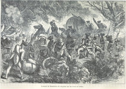 Destruction de l'armée de Braddock en 1755