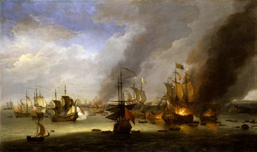 Destruction du Soleil Royal à la bataille de La Hougue 1692