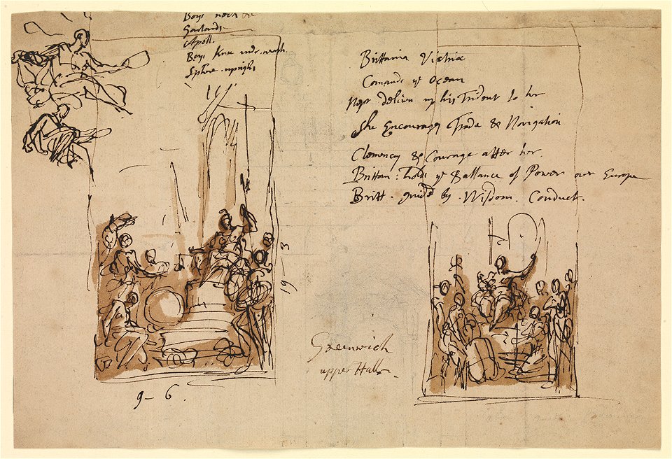 Designs for the east wall RMG L9641