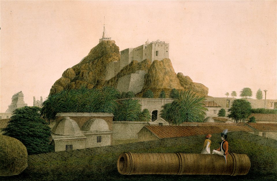 Det høie Bjerg i Trichenapoly - Peter Anker (1744–1832) - Kulturhistorisk museum, UiO - UEM4424 (cropped)