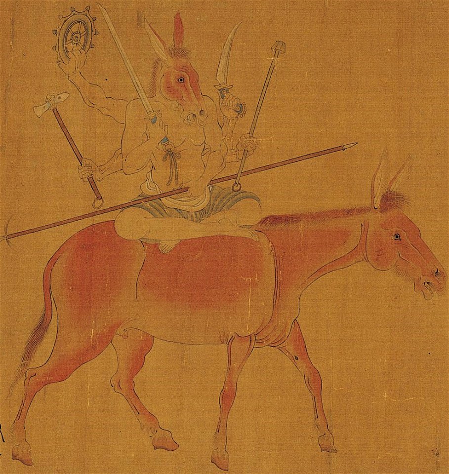 Detail (center), Attributed to Zhang Sengyao - The Five Planets and Twenty-Eight Constellations - Google Art Project (cropped)