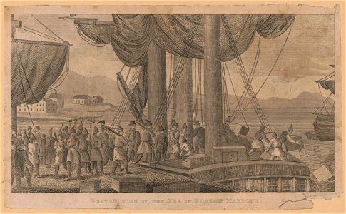 Destruction of the tea in Boston Harbor LCCN2004669273