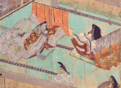 Detached segment of Murasaki Shikibu Emaki crop