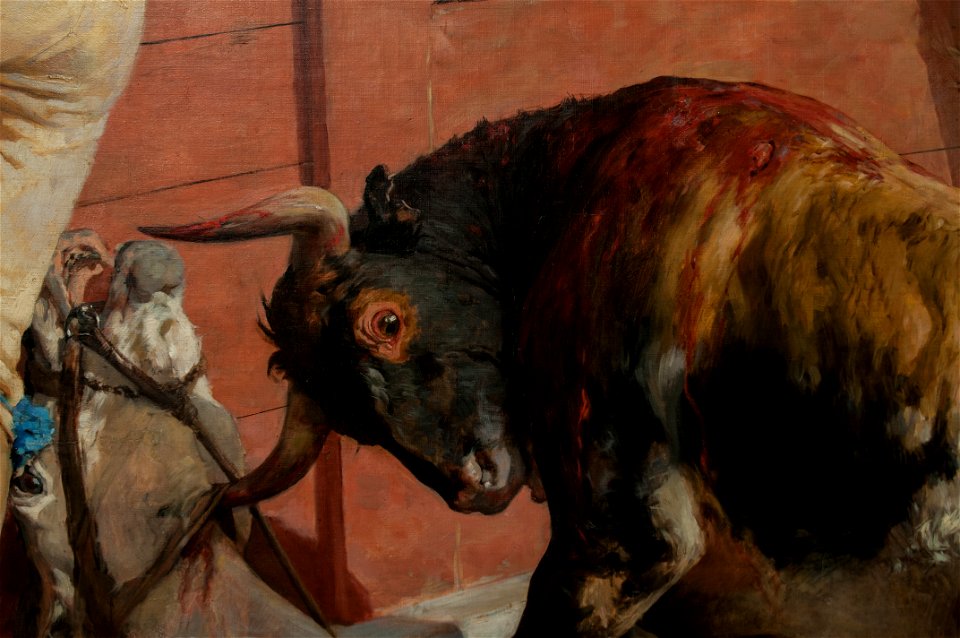 Detail in La vara rota 1892 by Arturo Michelena 3
