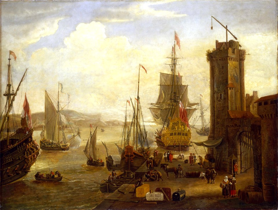 Dock Scene at a British Port RMG BHC0845